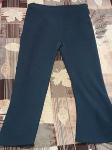 Blue Flare Leggings