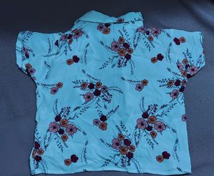Georgette Floral Crop Shirt (IN CASH)