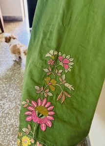 Green Floral Suit