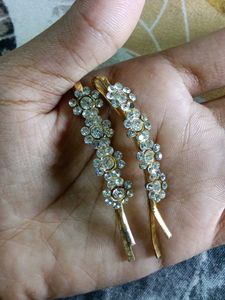 Pearl &amp; Rhinestone Hair Clips