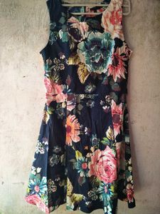 Floral Print Sleeveless Dress