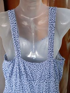 Cute Blue Dotted Dress
