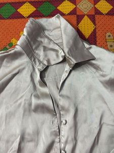 Silky Grey Crop Top