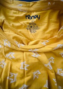 Yellow Printed T-shirt