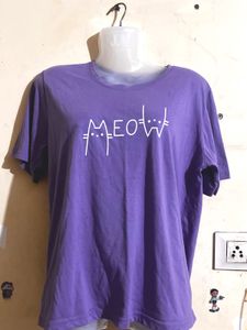 Purple MEOW T-shirt