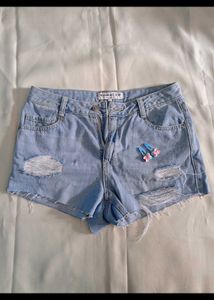 Ripped &amp; Distressed Denim Shorts