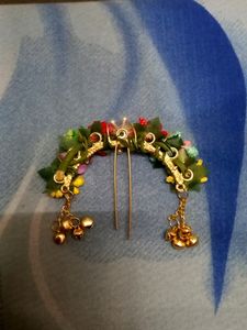 Hair jewellery.. Juda pin.. flower design.. bun style