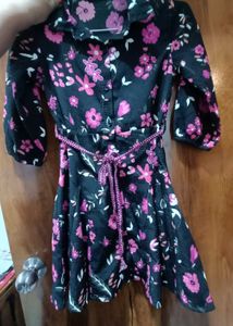 Green &amp; Black Kids Dresses Combo