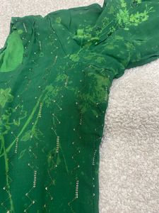 Dark Green Colour Sitara Wark Pent Suite