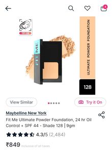 Maybelline Fit Me Powder Foundation - Shade 128