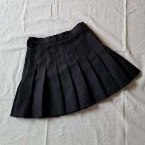 Pleated Black Skirt