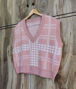 Pink Halft Sweater Bust Size-44