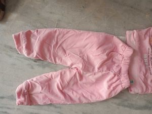 Baby Girl &amp; Boy&#39;s Pink Hooded Tracksuit