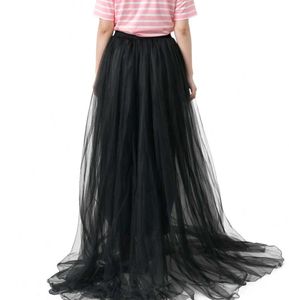 Black Tulle Maxi Skirt