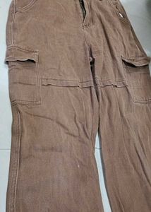 Brown Cargo Pants URBANIC