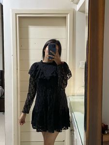 Black Lace Mini Dress