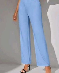 Light Blue Wide Leg Pants