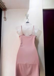 Peach Color Summer Dress