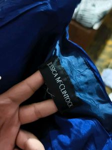 4138. Blue Strapless Mini Dress