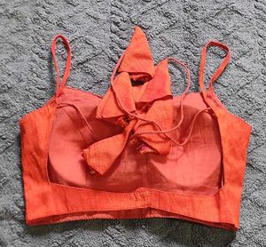 Orange Designer Blouse