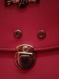 Pink Embellished Crossbody Bag