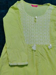 Lime Green Kurta