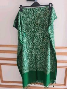 Elegant Green Ethnic woolen stole