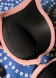Enamor Black &amp; Pink Heavily Padded Underwired Push