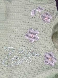 Cute Green Knit Sweater