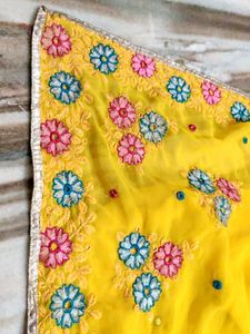 Beautiful Yellow Saree