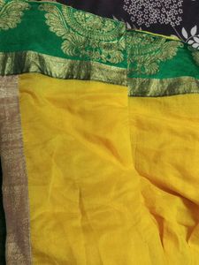 Elegant Yellow Saree