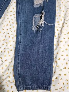 Distressed Denim Pants