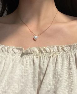 Pearl Heart Pendant Necklace