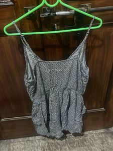 Patterned Sleeveless play suit