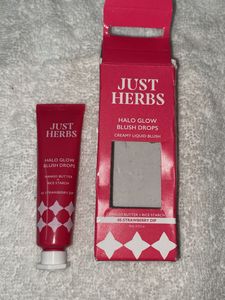 Just Herbs Halo Glow Blush Drops - Strawberry Dip