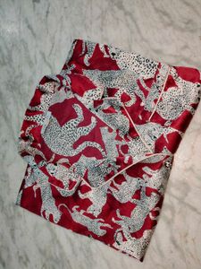 Co Ord Set Cheetah Print Satin
