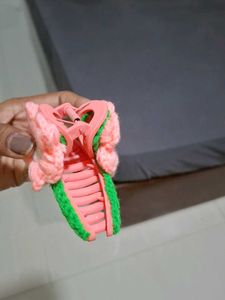 Cute Crochet Flower Hair Clip