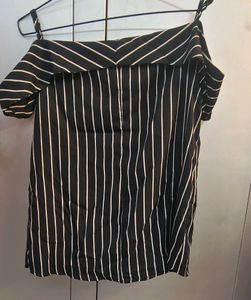 Black Stripped Top