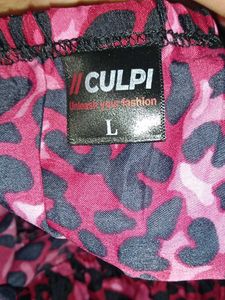 Pink &amp; Black Animal Print Top