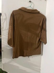 Brown Zipper Jacket🤎