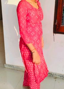 Pink Printed Kurti