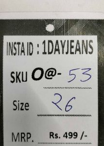 Women blue straight jeans size 26 (O-53)