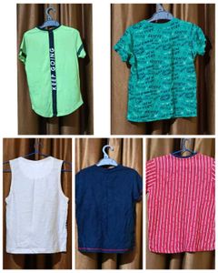 Combo Of 5  Tshirt For  To 8 Year Boys
