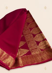 Elegant Pink Banarasi Saree