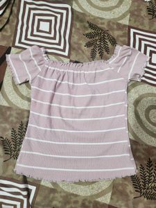 Striped Off-Shoulder Top