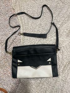100% leather sling bag
