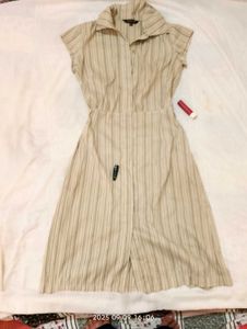 Vintage Striped Dress👢🌼☕📜