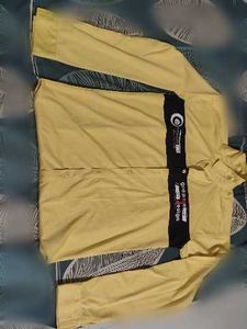 Yellow Graphic Design Shirt