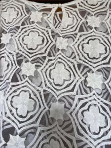White Floral Lace Top