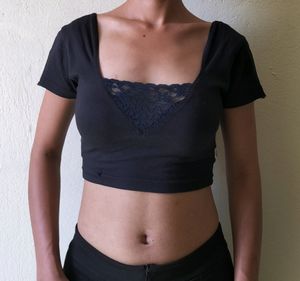 Cute Black 🖤 Square Neck Top